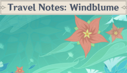 Genshin - Travel Notes: Windblume Namecard Showcase