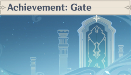 Genshin - Achievement: Gate Namecard Showcase