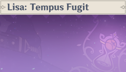 Genshin - Lisa: Tempus Fugit Namecard Showcase