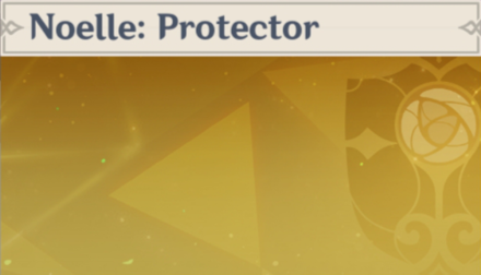 Genshin - Noelle: Protector Namecard Showcase