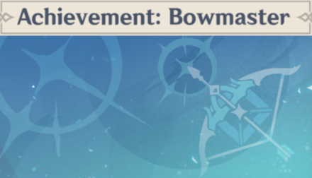 Genshin - Achievement: Bowmaster Namecard Showcase