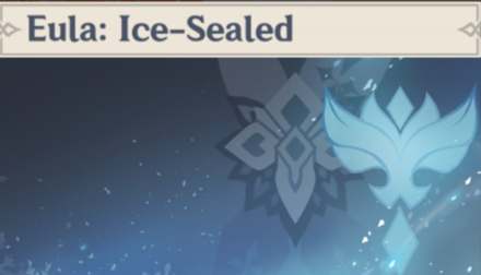Genshin - Eula: Ice-Sealed Namecard Showcase
