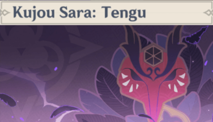 Genshin - Kujou Sara: Tengu Namecard Showcase