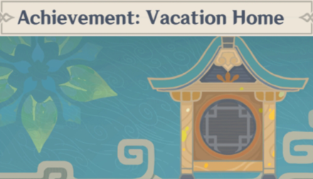 Genshin - Achievement: Vacation Home Namecard Showcase