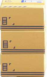 The Labeled version of Pile of Cardboard Boxes