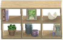 The Ash version of Open Wooden Shelves