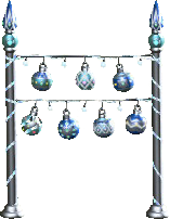 The Blue version of Ornament Garland