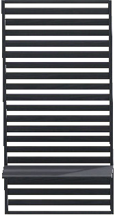 The Black version of Medium Wooden Partition