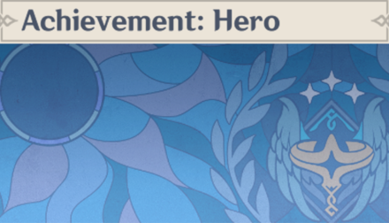 Genshin - Achievement: Hero Namecard Showcase