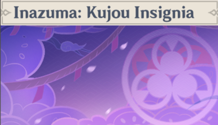 Genshin - Inazuma: Kujou Insignia Namecard Showcase