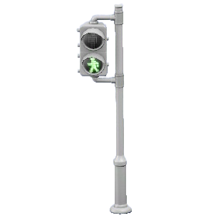 The White version of Crosswalk Signal