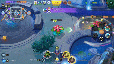 Pokemon UNITE - Venusaur Using Sludge Bomb on Lucario