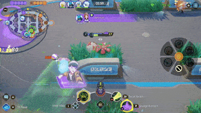 Pokemon UNITE - Venusaur Defeating Absol Using Solar Beam