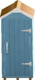 The Blue version of Wooden Storage Shed