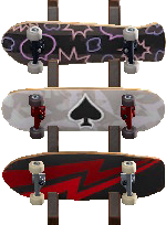 The Cool version of Skateboard Wall Rack