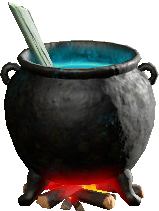 The Blue version of Suspicious Cauldron