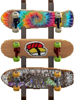 The Damaged version of Skateboard Wall Rack