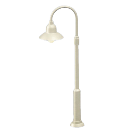 The White version of Curved Streetlight