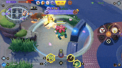 Pokemon UNITE - Venusaur Using Verdant Anger After Overgrow Triggers