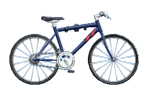 The Navy Blue version of Mounted Mountain Bike