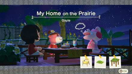 Gayle Theme Name and Required Furniture