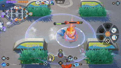 Pokemon UNITE - Cramorant Using Whirlpool on Snorlax