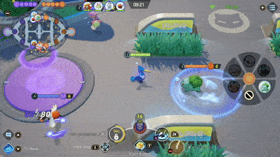 Pokemon UNITE - Cramorant Using Whirlpool on Venusaur