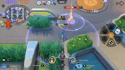 Pokemon UNITE - Cramorant Defeating Absol Using Whirlpool