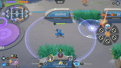 Pokemon UNITE - Cramorant Using Feather Dance on Garchomp