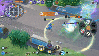 Pokemon UNITE - Cramorant Using Hurrican on Absol and Mr. Mime