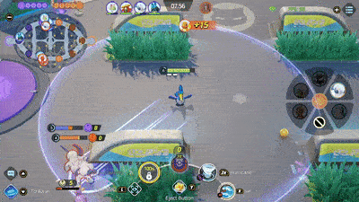 Pokemon UNITE - Cramorant Using Surf on Absol