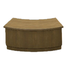 The Brown version of Arched Reception Counter