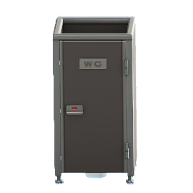 The Black version of Bathroom Stall