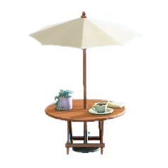 The Natural Wood version of Bistro Table