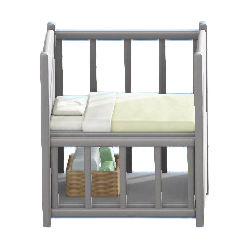 The Gray version of Baby Bed