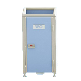 The Blue version of Bathroom Stall