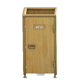 The Light Wood version of Bathroom Stall