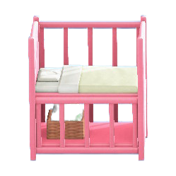 The Pink version of Baby Bed