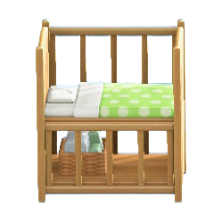 The Green (Blanket) version of Baby Bed