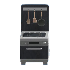 The Black version of Compact Kitchen