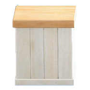 The White and Natural Finish version of Checkout Counter