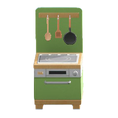 The Light Green version of Compact Kitchen