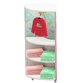 The Pastel version of Corner Clothing Rack