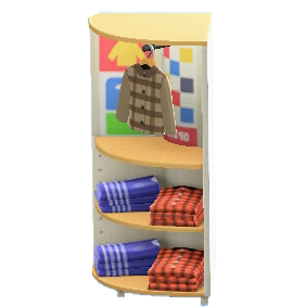 The Neutral-Tone Clothes version of Corner Clothing Rack