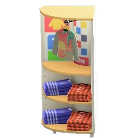 The Custom Design version of Corner Clothing Rack