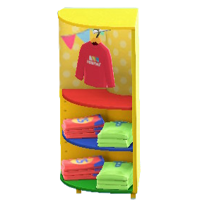 The Colorful version of Corner Clothing Rack
