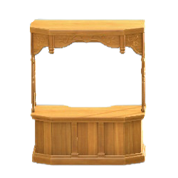 The Natural Wood version of Covered Counter