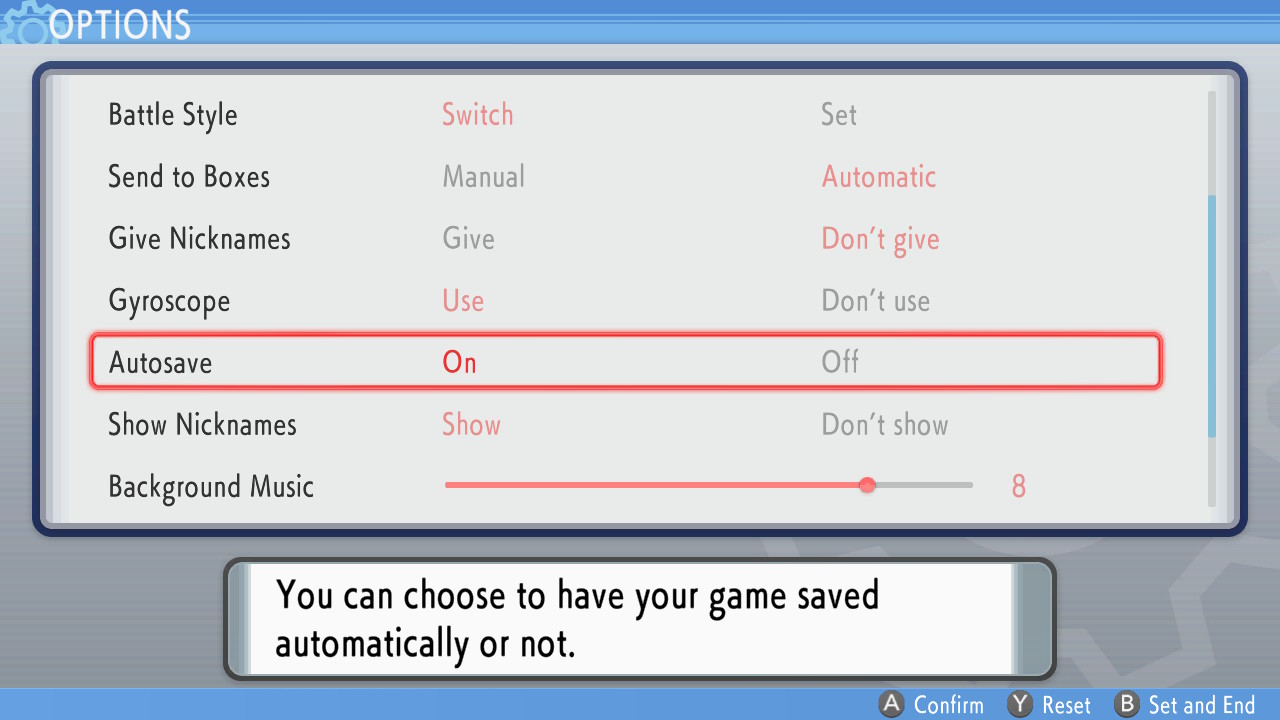 Pokemon BDSP Autosave Option