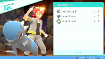 Gym Leader Sticker Preview