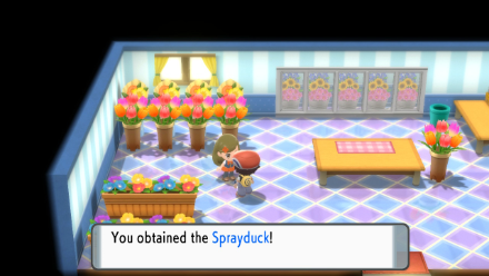 BDSP - Obtain Sprayduck at Flower Shop